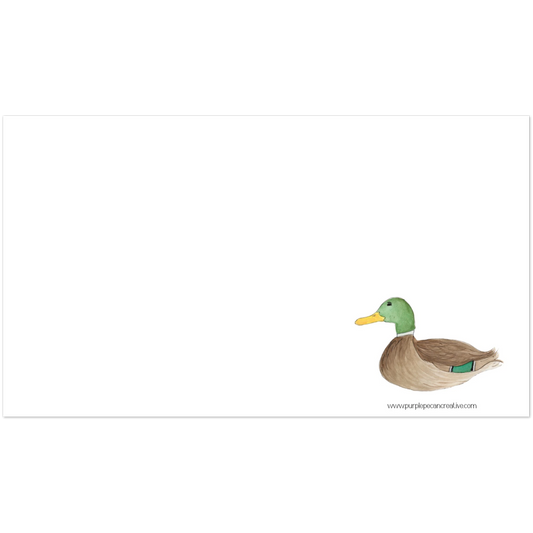 Mallard duck watercolor notecard by Anne Attaway Spears