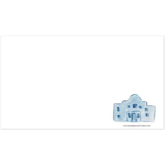 The Alamo watercolor mini notecard by Anne Attaway Spears