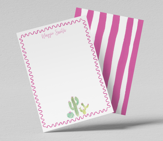 Custom Cactus Notecards