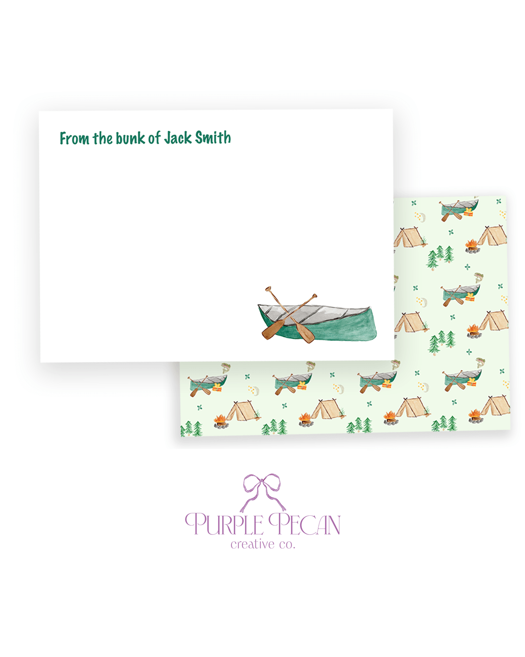 Summer Camp Notecards - Purple Pecan Creative Co.